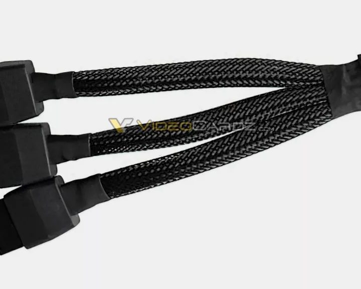 The triple 8-pin adapter included with the RTX 3090.