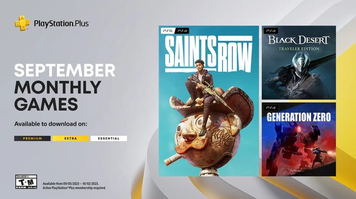 The September 2023 PlayStation Plus games.