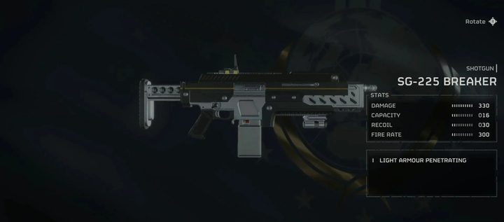 THe breaker shotgun in helldivers 2.