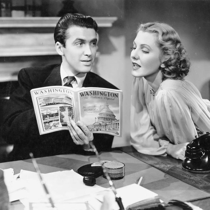 James Stewart and Jean Arthur in Mr. Smith Goes to Washington.