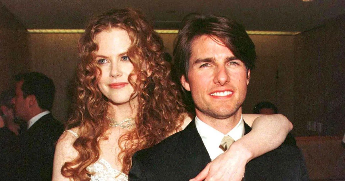 Nicole Kidman and Tom Cruise on the red carpet in the 1990s.