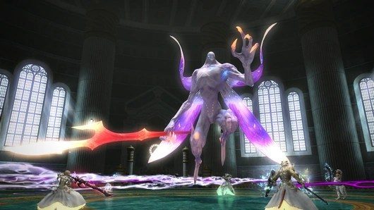 Absolute virtue fighting in FF11.